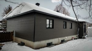agrandissement derriere maison final construction